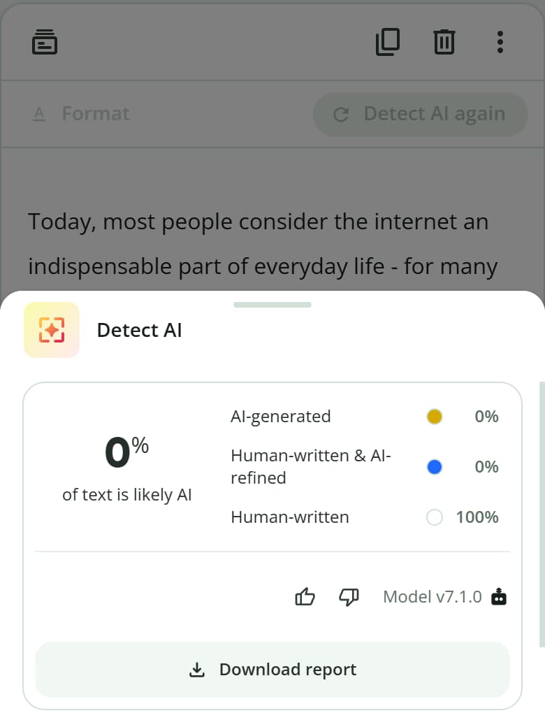 quillbot on DetectorProof text: Human 100%